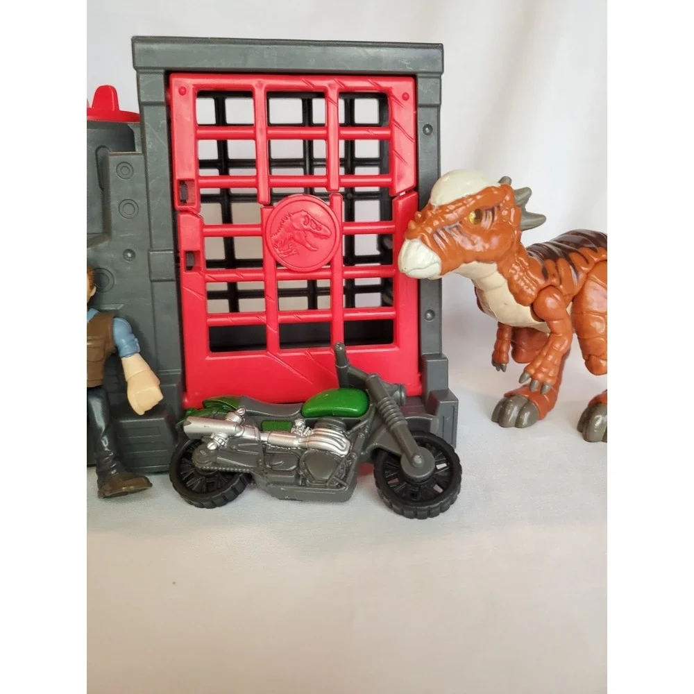 Imaginext Jurassic Park World Owen Stygimoloch Dinosaur Truck Vehicle Motorcycle